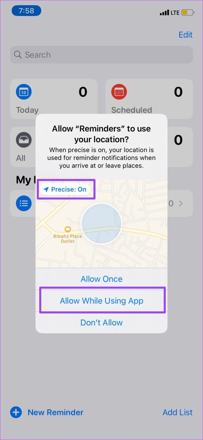 Repara los recordatorios basados ​​en la ubicación que no funcionan en el iPhone 15