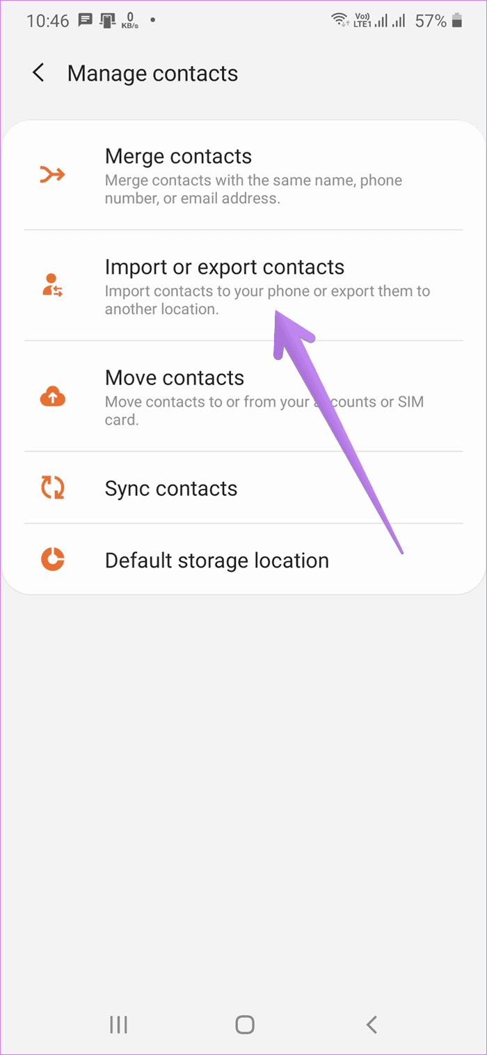 Mover contactos de Samsung a la cuenta de Google 8