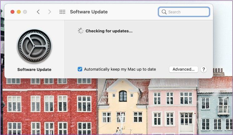 Mac busca actualizaciones del sistema