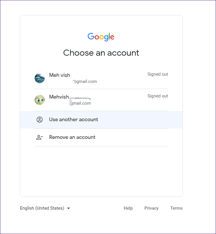 Chrome cambia la cuenta predeterminada 4