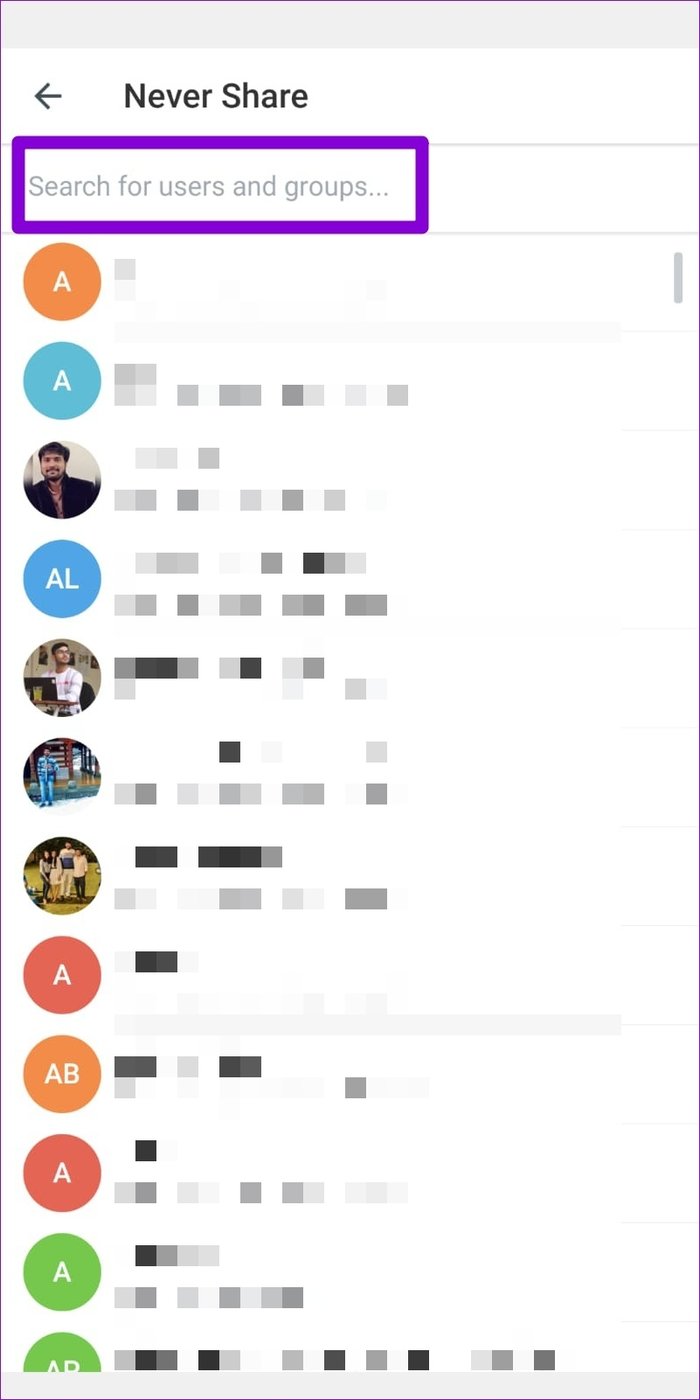 Ocultar lo último visto de ciertas personas en Telegram