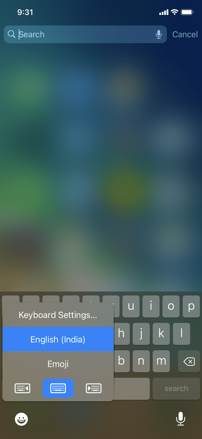 cambiar teclado