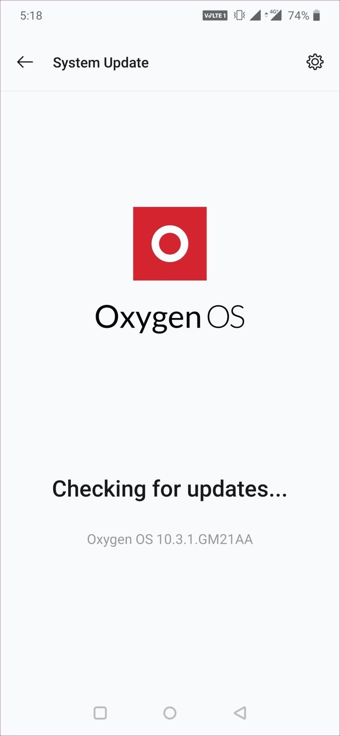 actualización de oxígeno