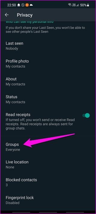 Cómo evitar que alguien te agregue a un grupo de WhatsApp 5