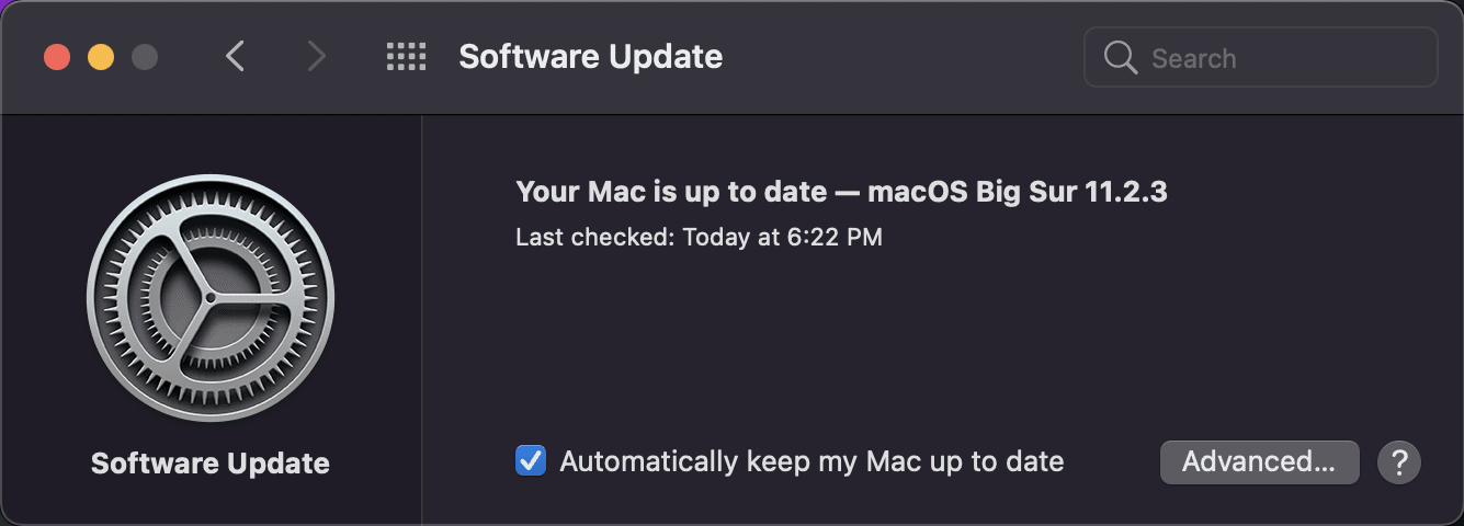 actualización de 4 mac