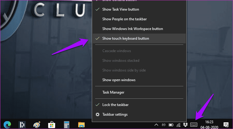 Deshabilitar el teclado virtual en Windows 10 12