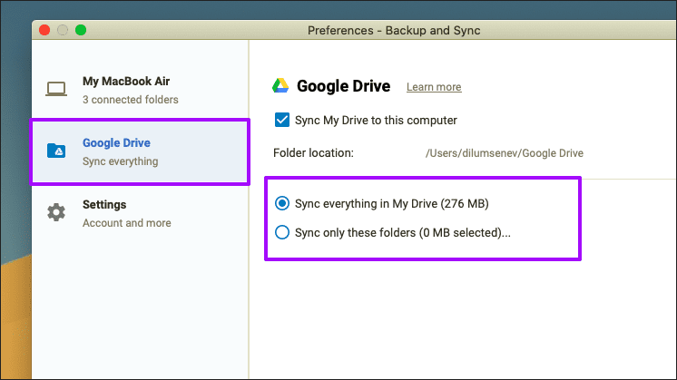 Mac Google Drive no sincroniza Fix 8