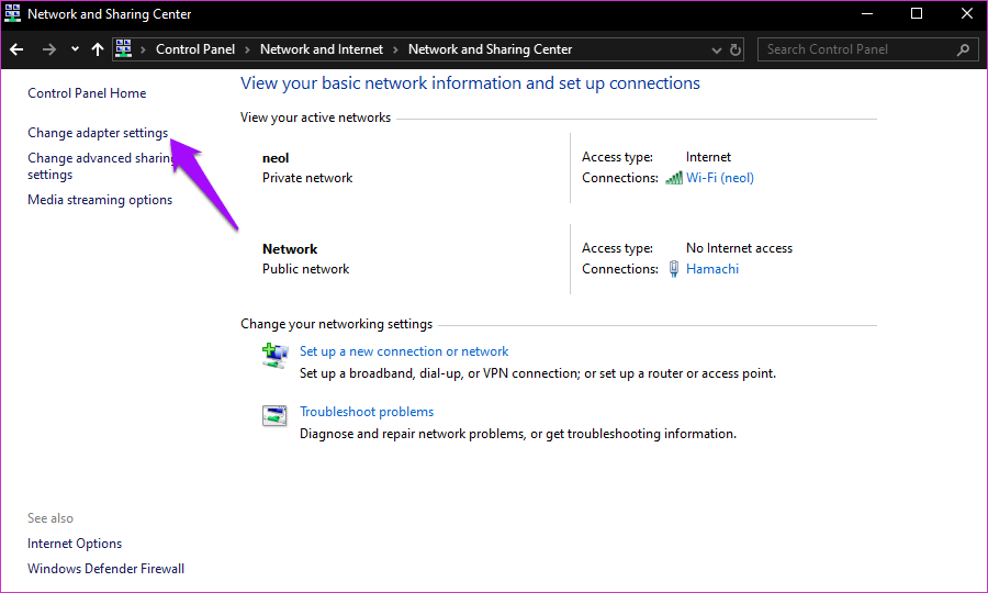 Resolver Hamachi no funciona en Windows 10 15