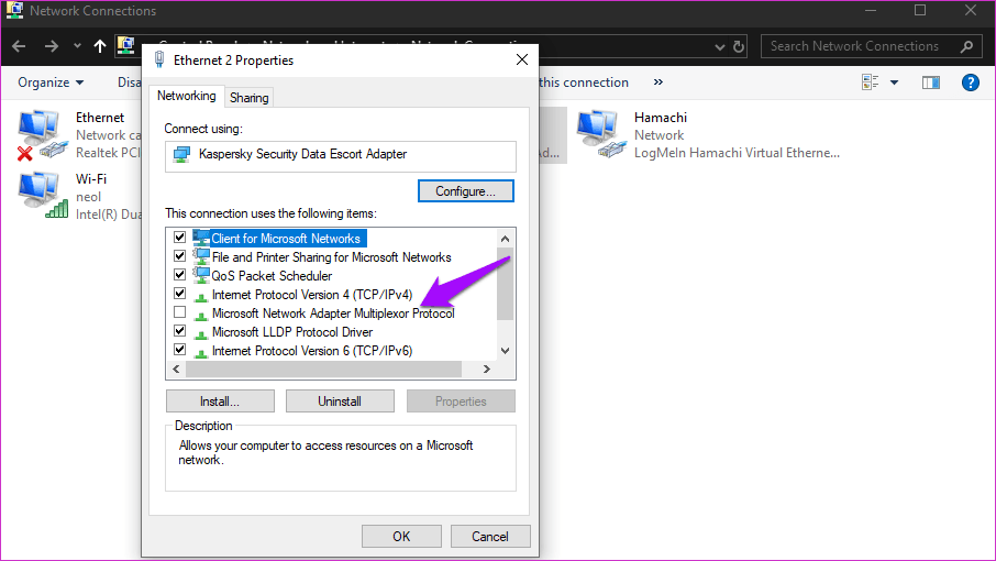 Resolver Hamachi no funciona en Windows 10 16