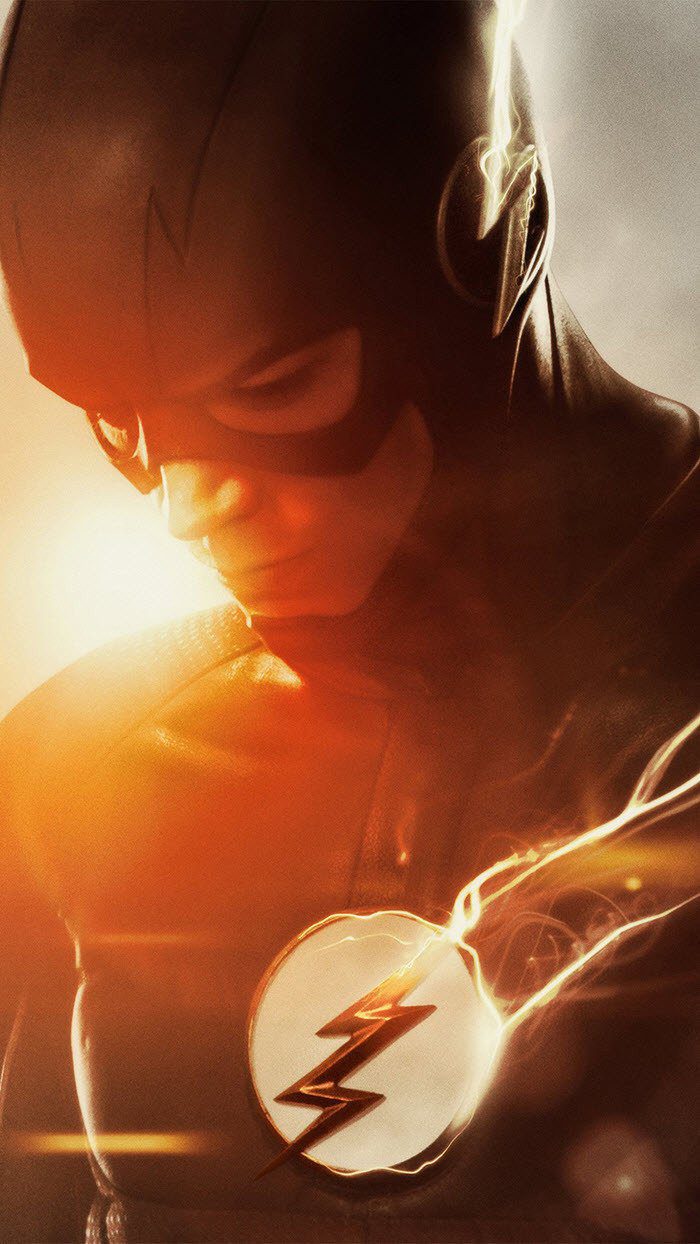 El arte cinematográfico del héroe de la serie de televisión Flash