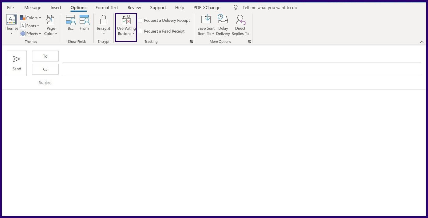 Cómo crear una encuesta usando el botón de votación de Microsoft Outlook Paso 4