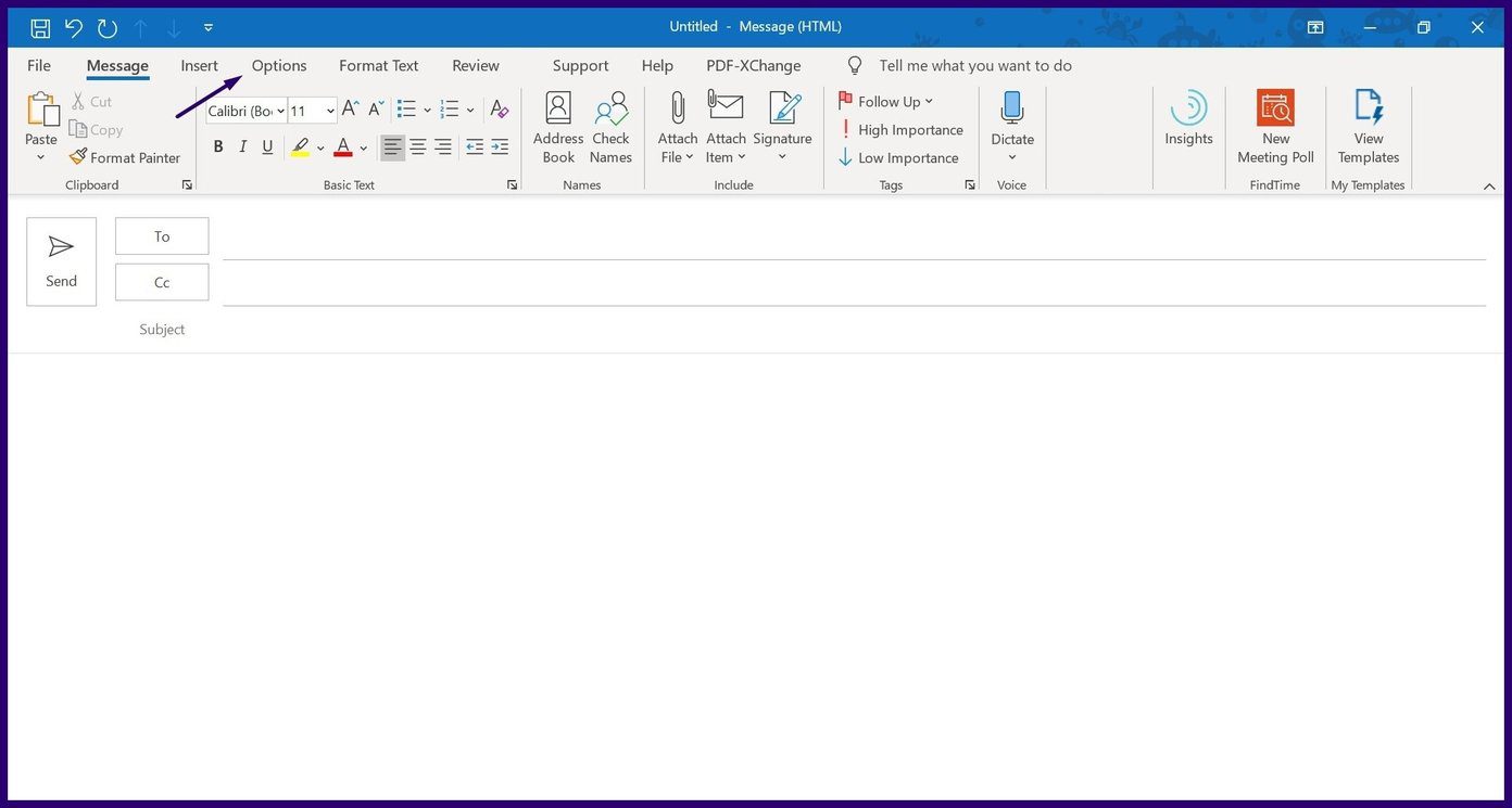 Cómo crear una encuesta usando el botón de votación de Microsoft Outlook Paso 3