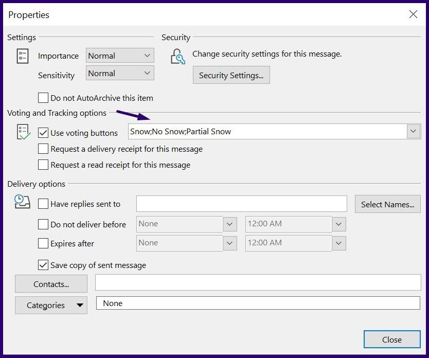 Cómo crear una encuesta usando el botón de votación de Microsoft Outlook Paso 9