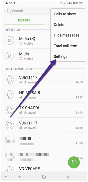 Sugerencias para la configuración de llamadas de Samsung 32