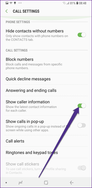 Sugerencias para la configuración de llamadas de Samsung 33