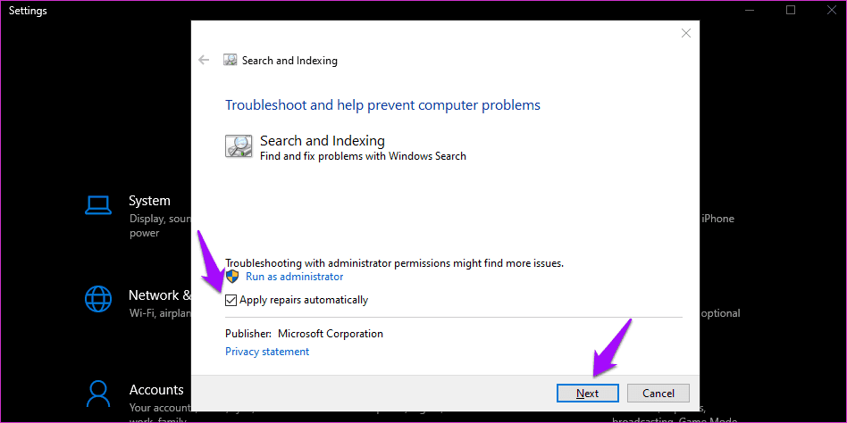 Arreglar la barra de búsqueda de Windows que falta en el problema 7
