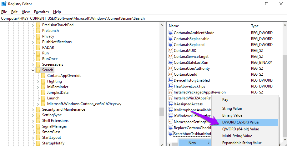 Arreglar la barra de búsqueda de Windows que falta en el número 20