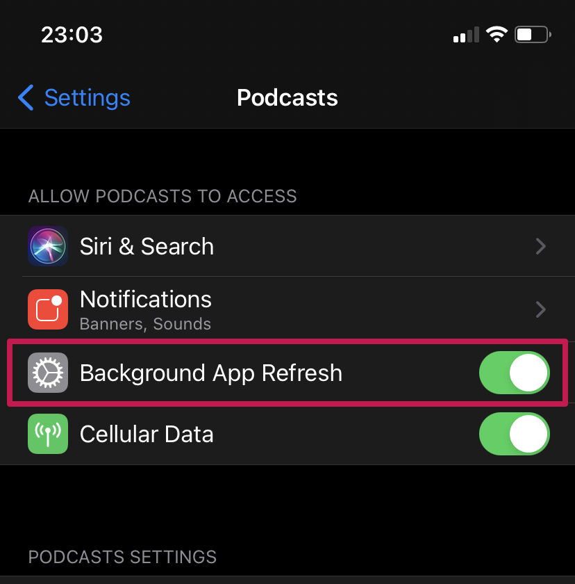 Arreglar los podcasts de Apple que no se descargan 7