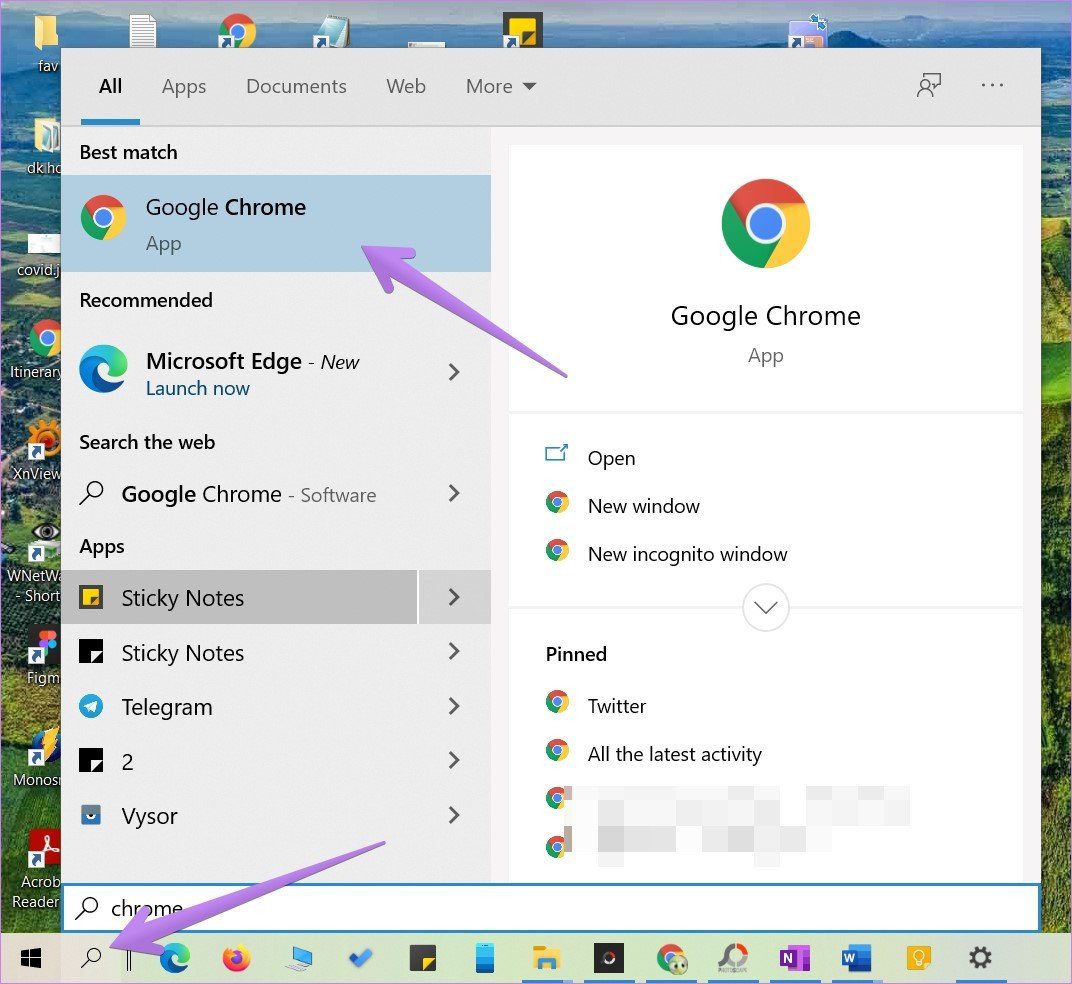 windows 10 cómo restaurar el icono de google chrome 5