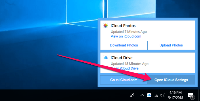 I Cloud Photos no está descargando Windows 10 3