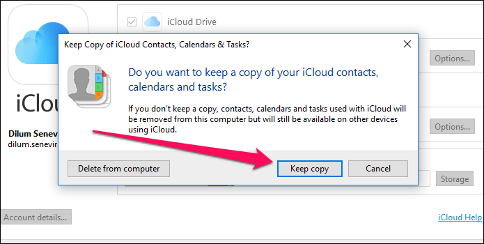 I Cloud Photos no está descargando Windows 10 Cerrar sesión 21