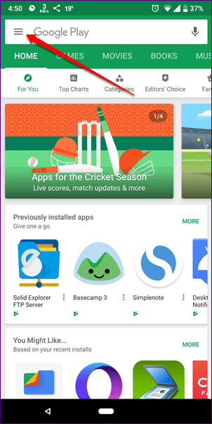 Actualizar Google Play Store 1A