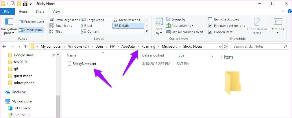 Recuperar notas adhesivas eliminadas en Windows 10 12