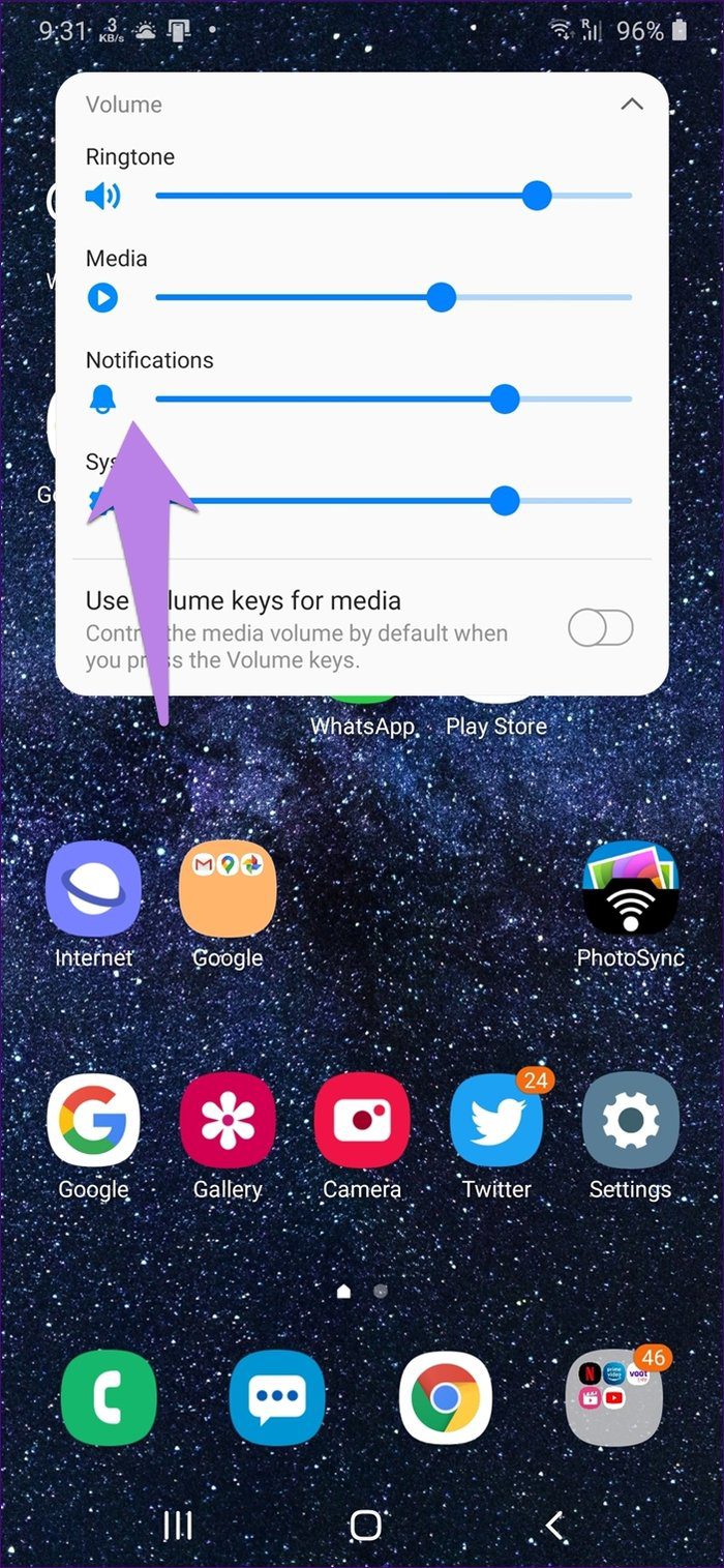 El sonido de los mensajes no funciona en Samsung Android 2