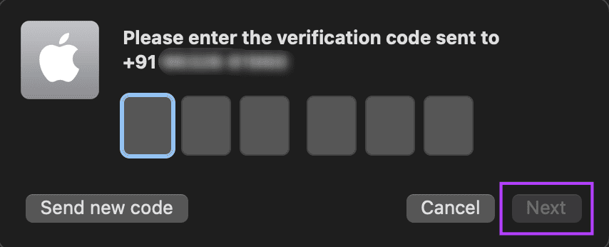 código de verificación