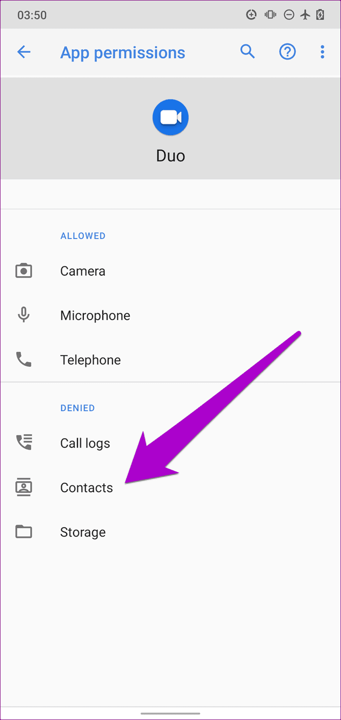 Arreglar google duo que no muestra contactos android iphone 08