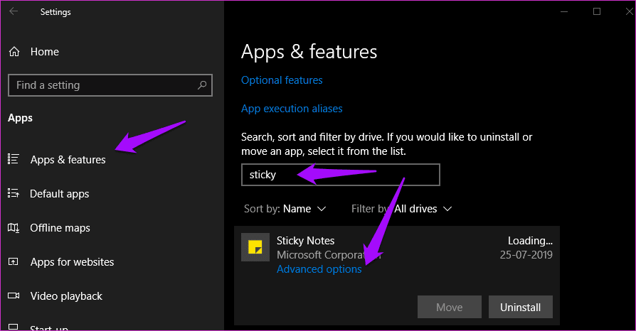 Las notas adhesivas no funcionan en Windows 10 10