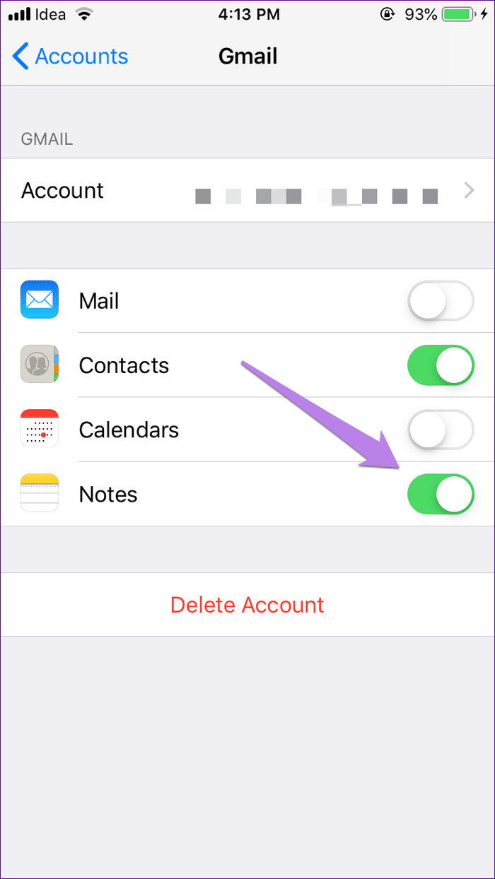 Agregar notas de Iphone Ipad a Gmail 6