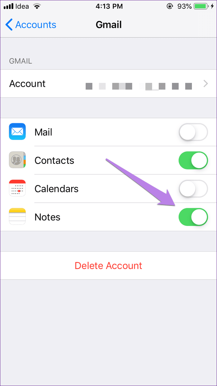 Agregar notas de Iphone Ipad a Gmail 19