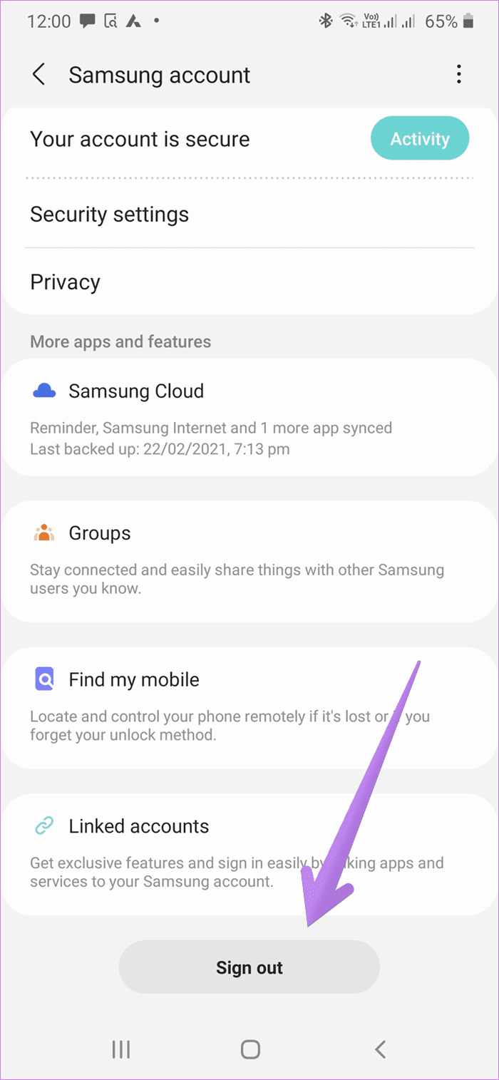 La aplicación Samsung Notes no se sincroniza 11