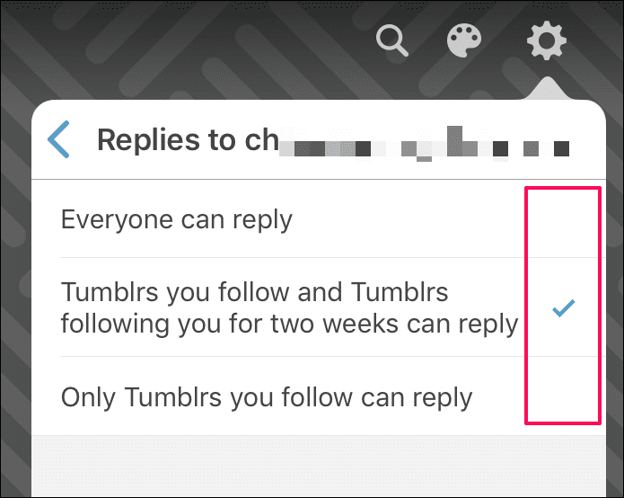 Tumblr Administrar Eliminar respuestas 14