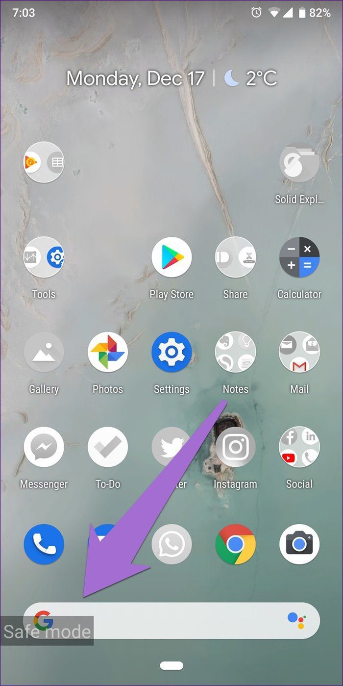 Android táctil no funciona 7A
