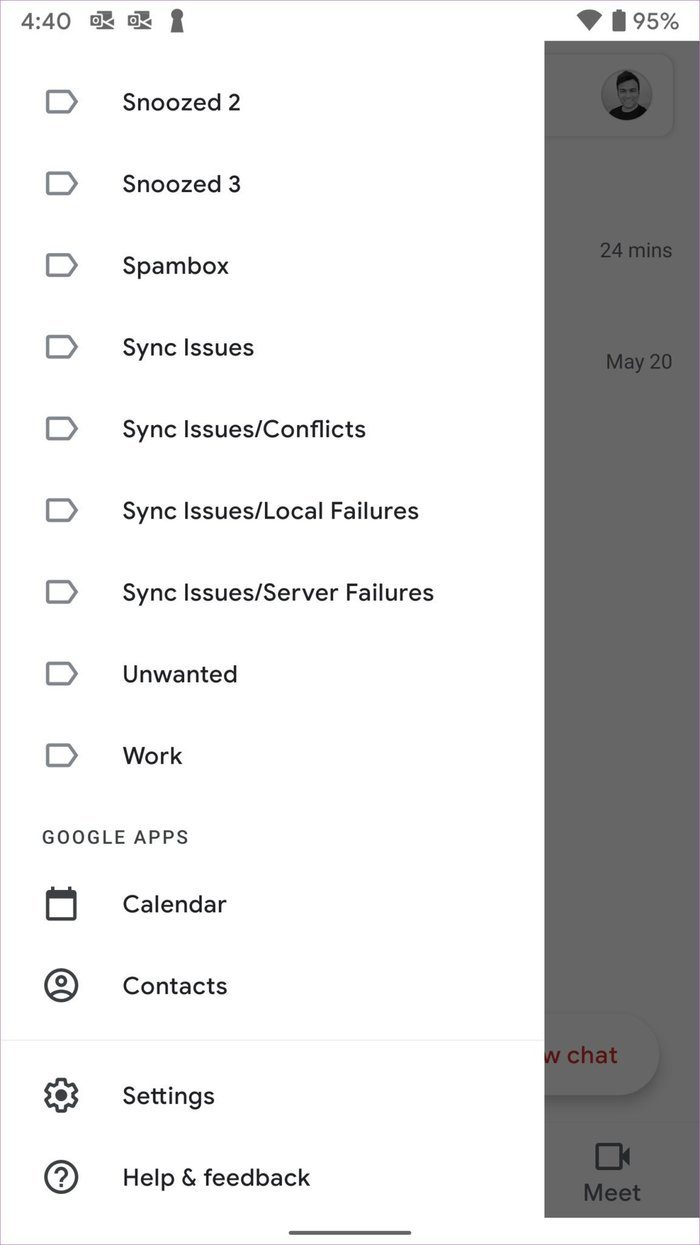Configuración de Gmail en Android