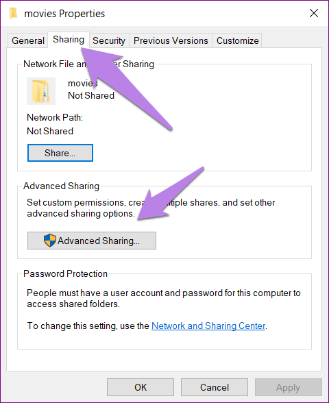 El uso compartido de archivos de Windows 10 no funciona 5