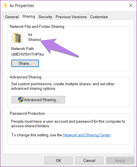 El uso compartido de archivos de Windows 10 no funciona 7
