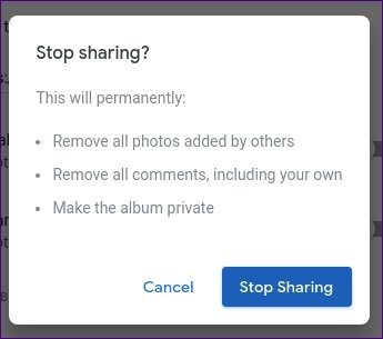 Eliminar a alguien del álbum compartido 1 de Google Fotos