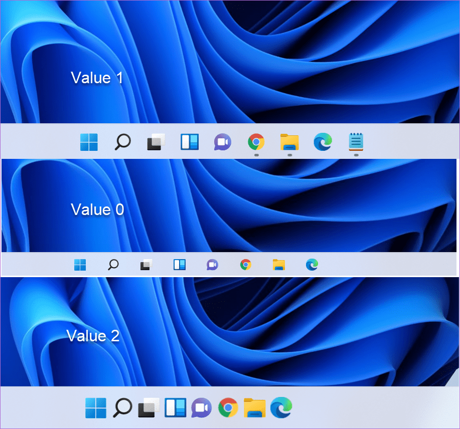 Cómo cambiar el tamaño de los iconos de la barra de tareas en Windows 11 12