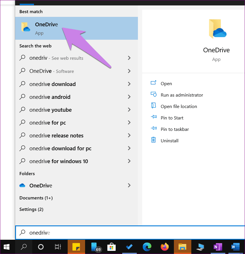 Impedir que Windows 10 guarde archivos en Onedrive 2