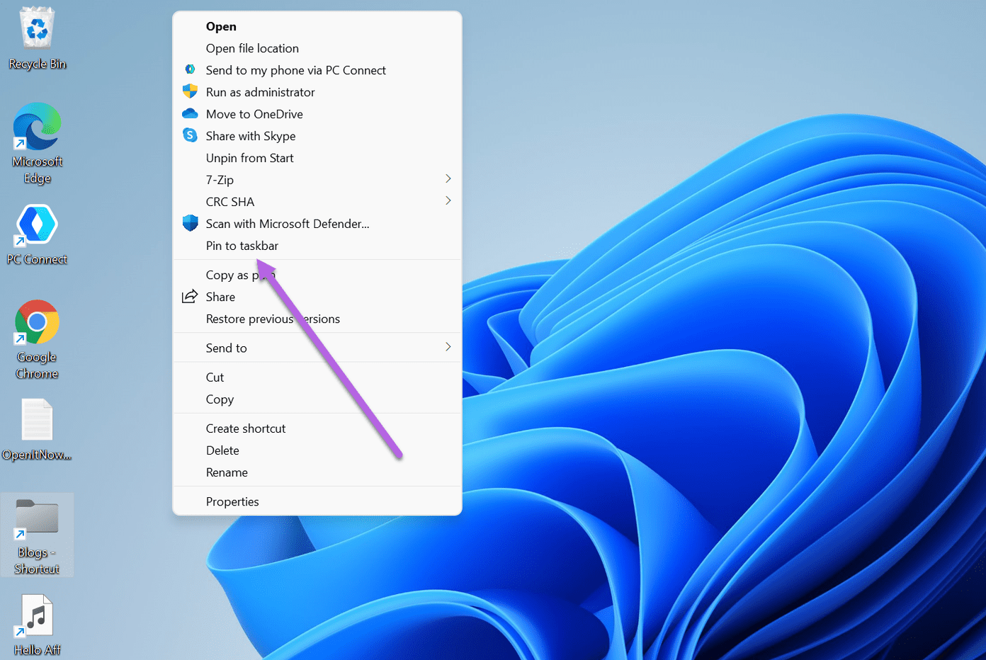 Cómo agregar el Explorador de archivos y carpetas a la barra de tareas en Windows 11 6