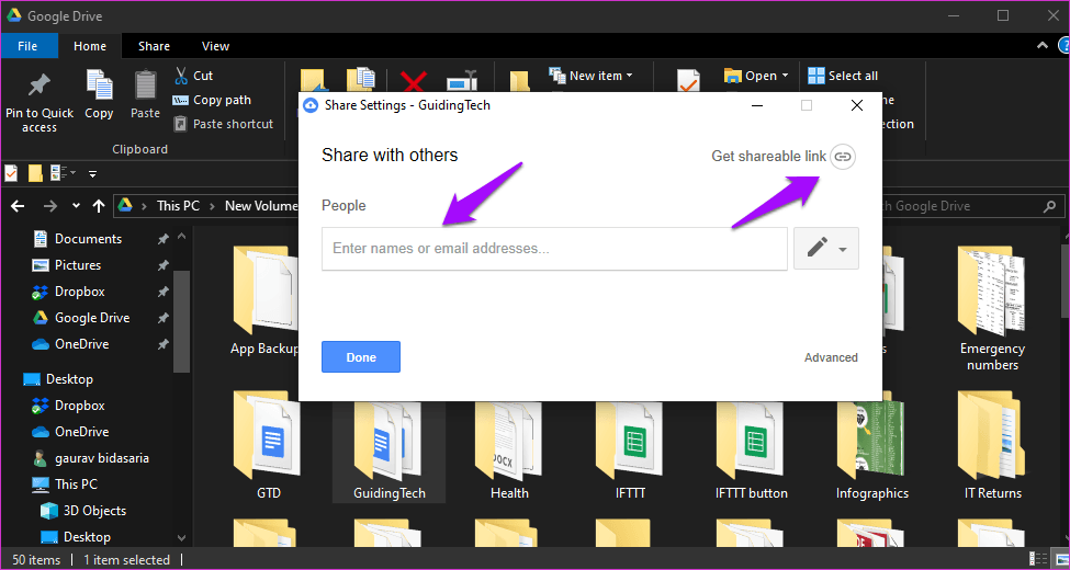 Qué sucede cuando envías un enlace de Google Drive 2