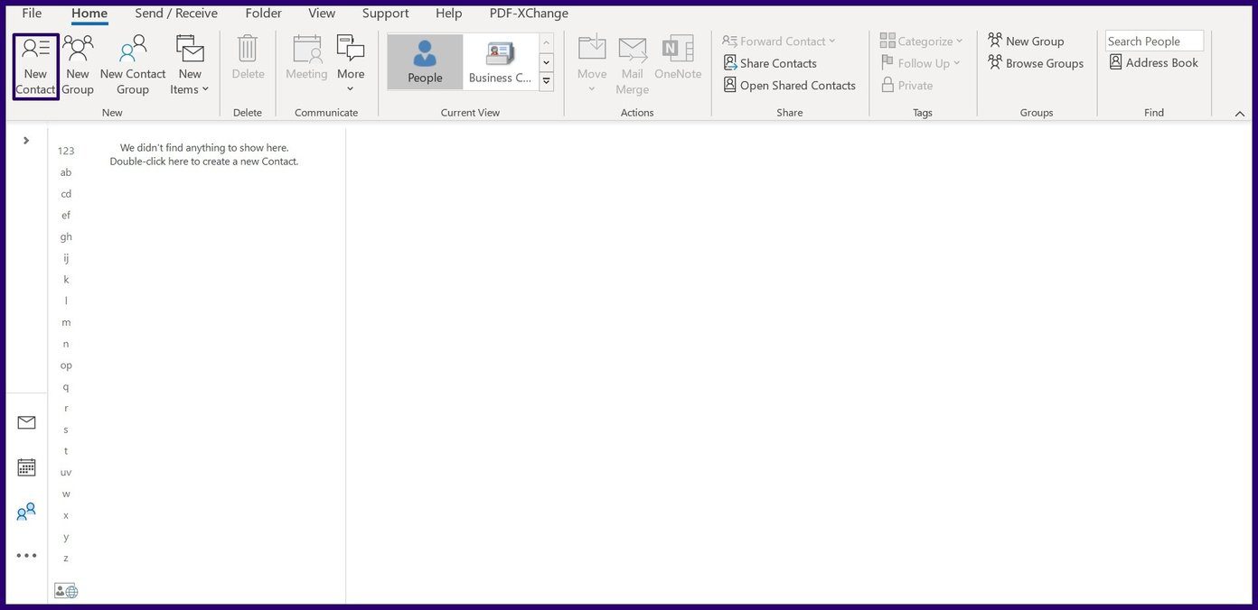 Cómo crear y usar tarjetas de presentación en Outlook Paso 3