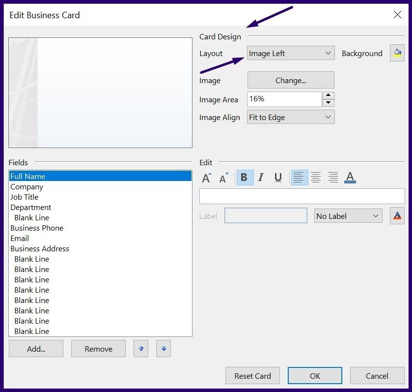Cómo crear y usar tarjetas de presentación en Outlook Paso 5