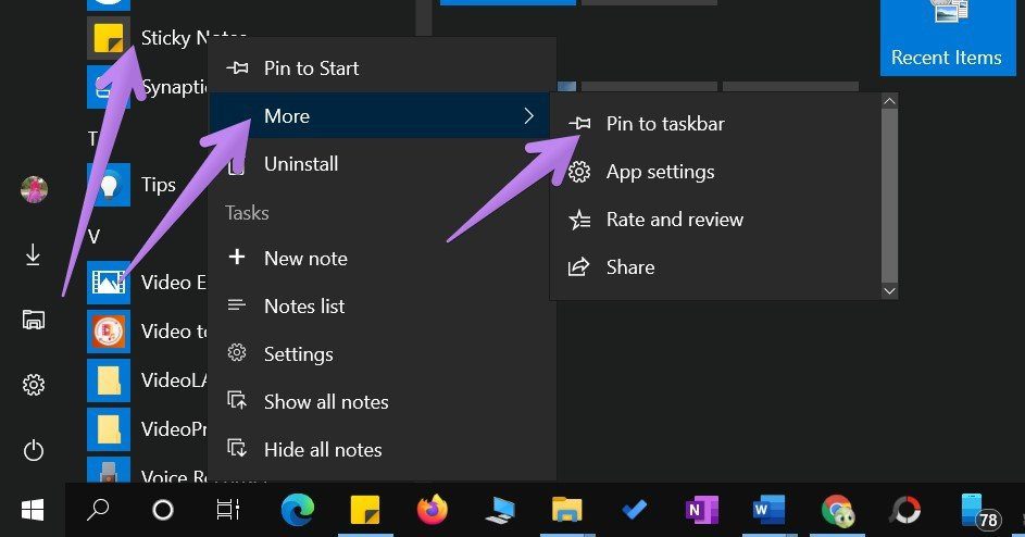 Cómo poner el acceso directo de Sticky Notes en el escritorio de Windows 9