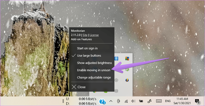 Windows 10 cambia el brillo del monitor externo 6