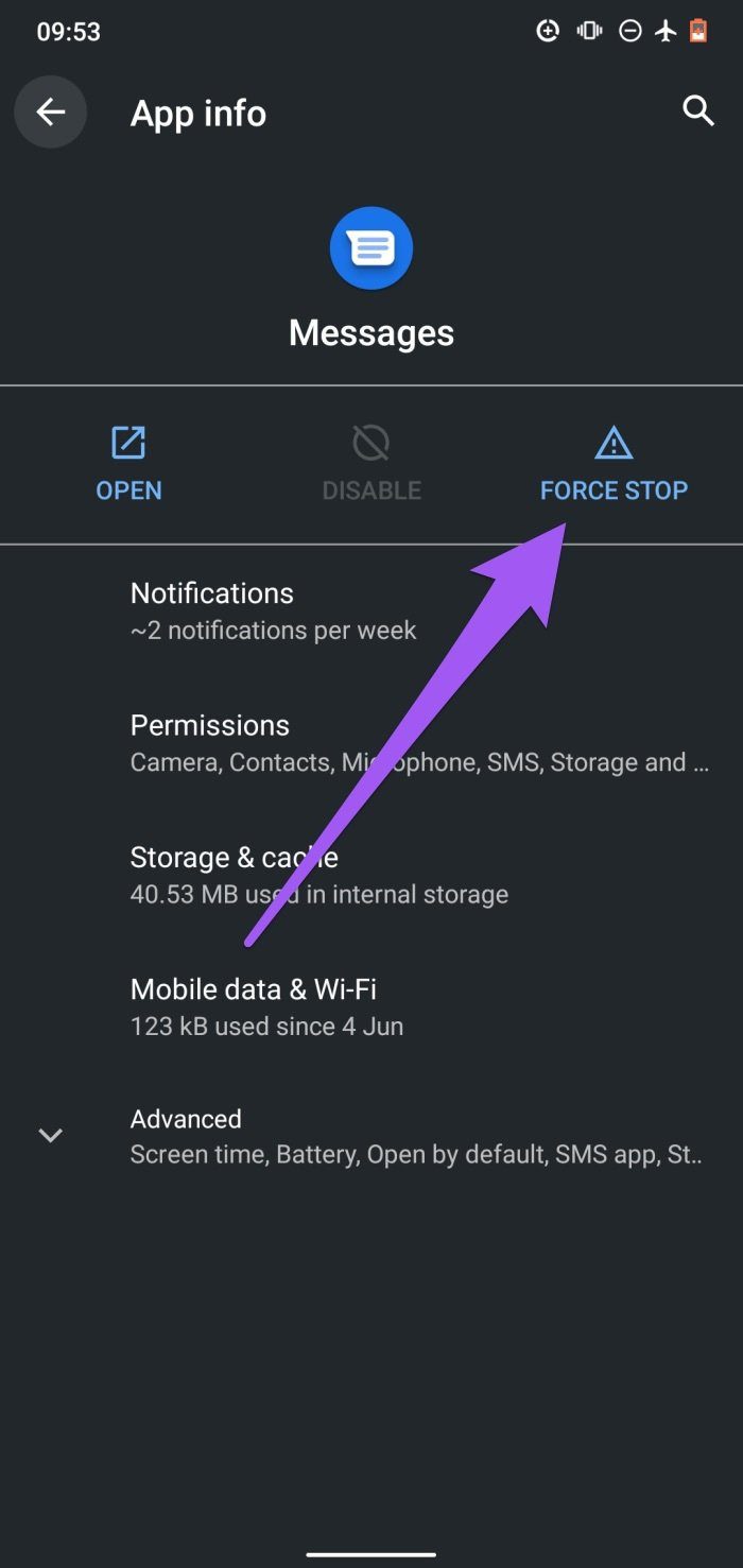 Solucionar error de Android 05 de mensaje no enviado