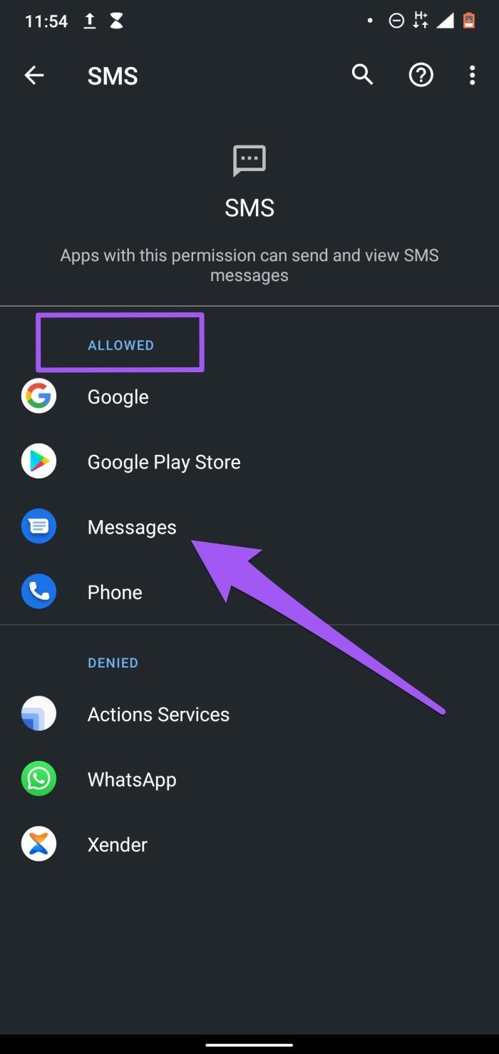 Arreglar el mensaje de error 13 de Android no enviado
